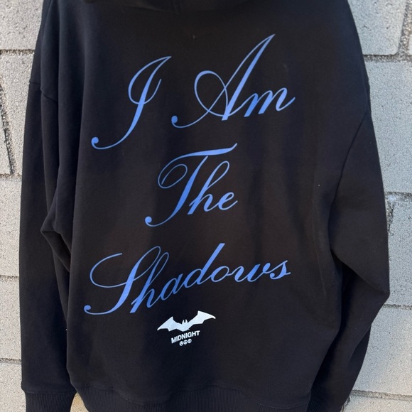Batman X Midnight Studios Midnight Art DEPT Black Hoodie Oversized Cotton L/XL - Picture 7 of 14